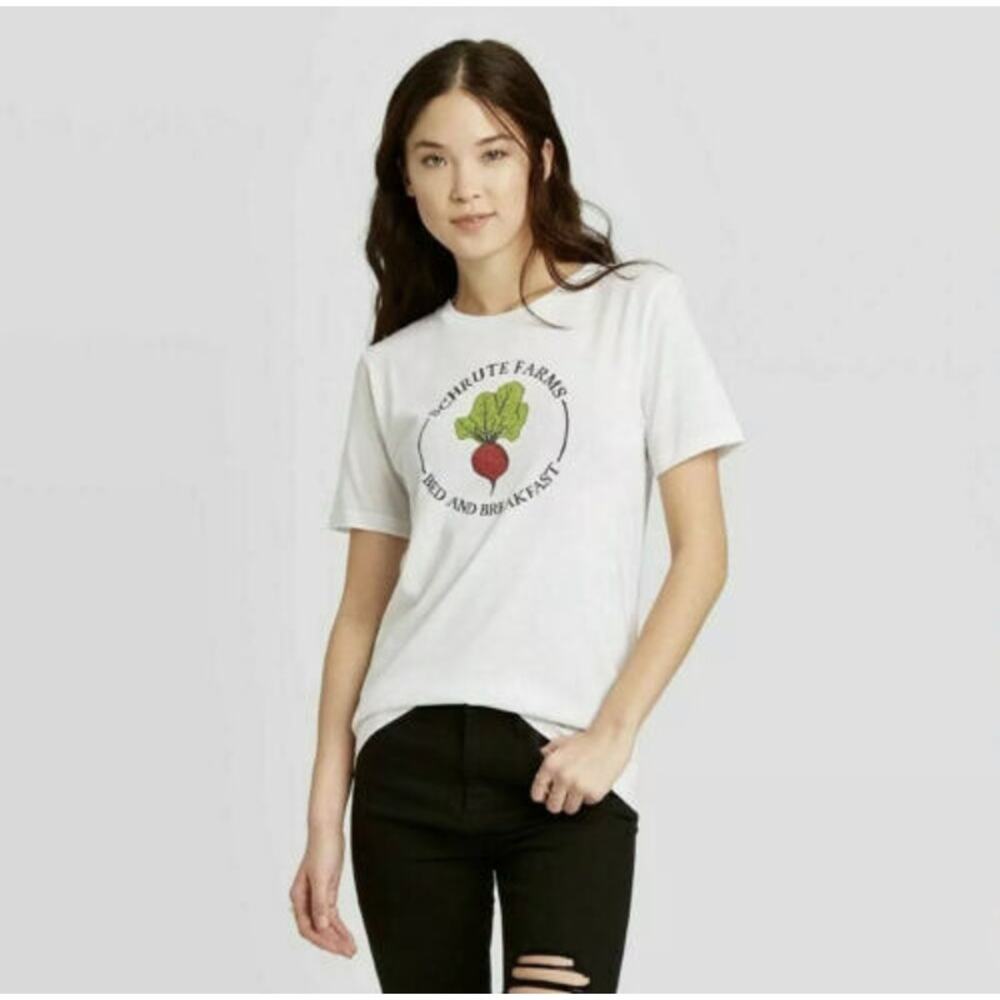 The Office Schrute Farms Bed and Breakfast White T Shirt